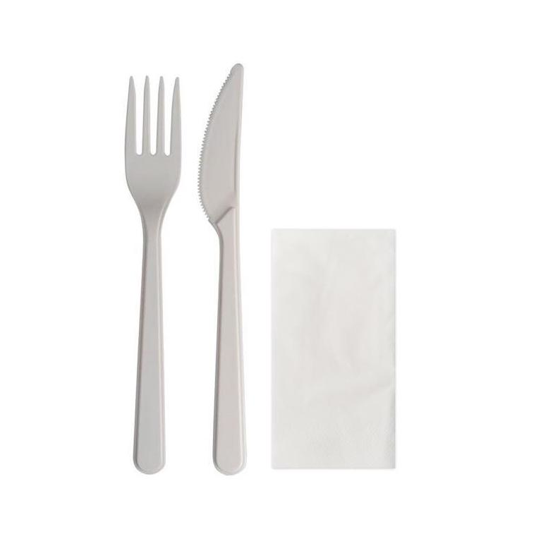 Komplet vilica nož servet - Abena